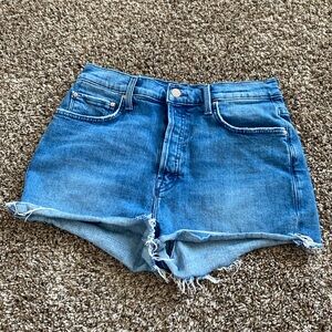 Mother cutoff shorts